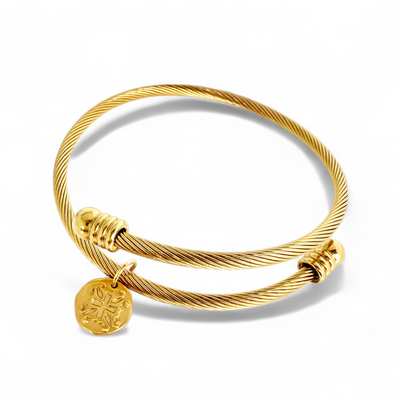Sleek and Sassy Bangle - Gold
