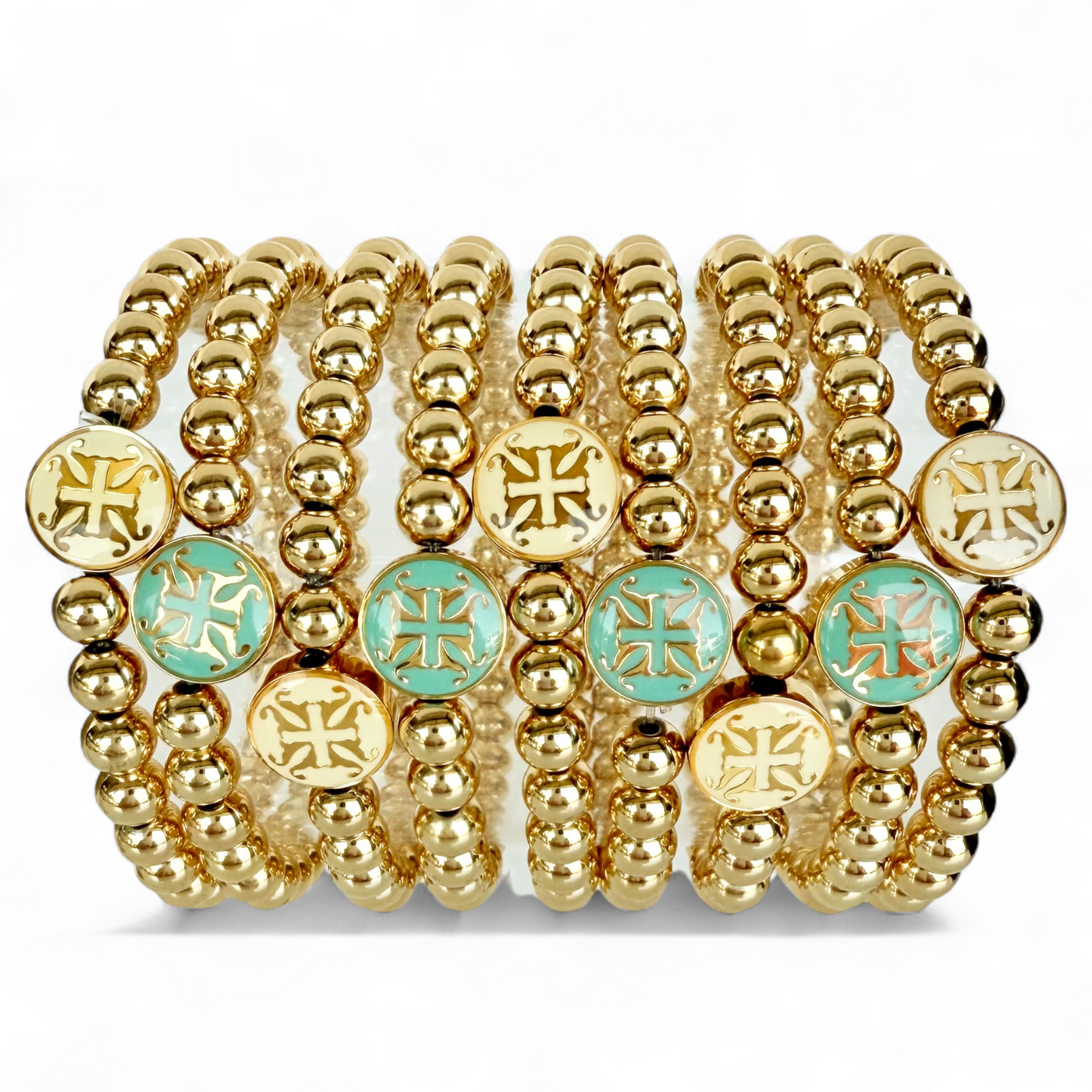Hadlee Turquoise 6mm - Gold