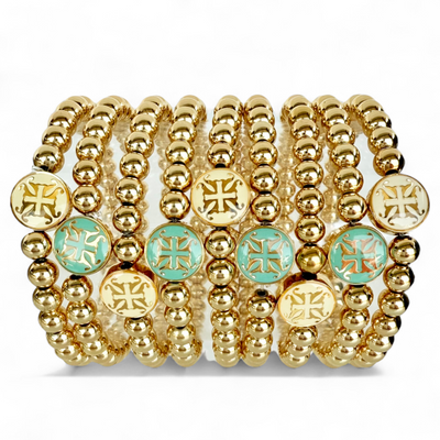 Hadlee Turquoise 6mm - Gold
