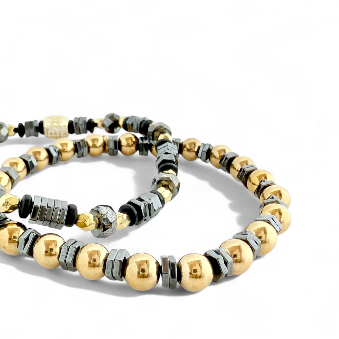Flike - Gold and Hematite