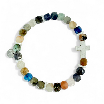 Cross Silver Multi-Natural Jeweled Tones - Silver