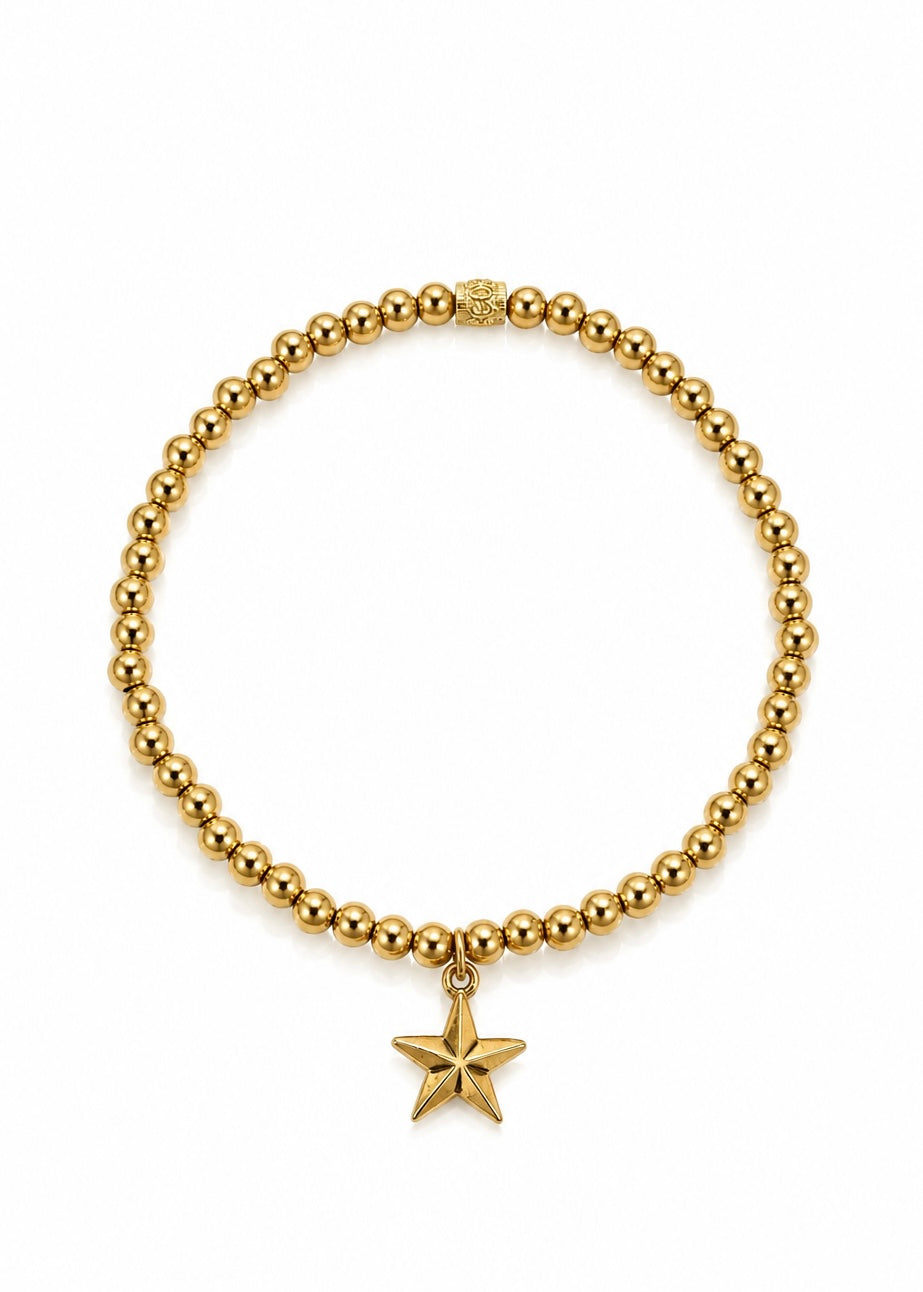 Gold 4mm Chloe Ann Star Charm
