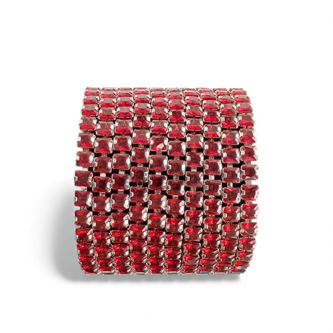 Day 2: Sloane Cushion Cut Slider - Red - Silver + Santa Pouch