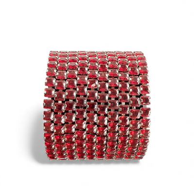 Day 2: Sloane Cushion Cut Slider - Red - Silver + Santa Pouch
