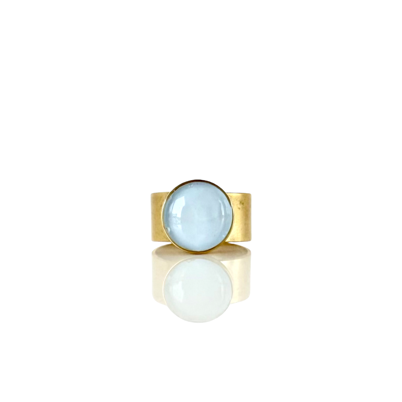 Round Ring - Periwinkle - Gold