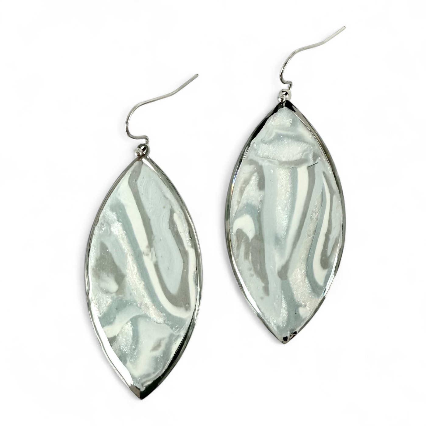Marquise Graupel Earring - Silver