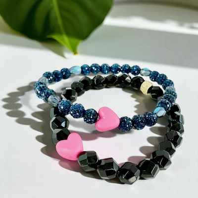 Navy Blue Bling