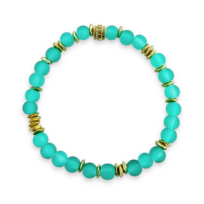 Beatrix - Hush of Turquoise with Gold