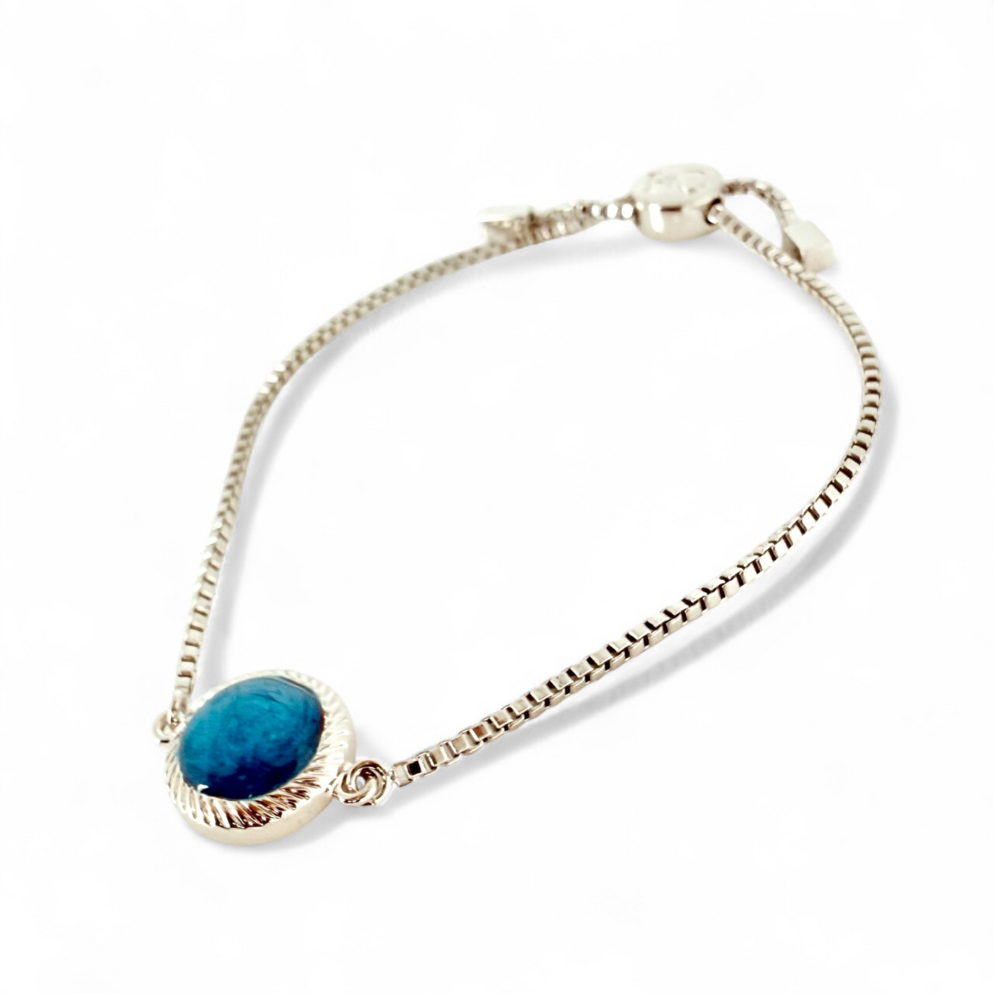 Olivia Marie Slider - Pearlized Turquoise - Silver