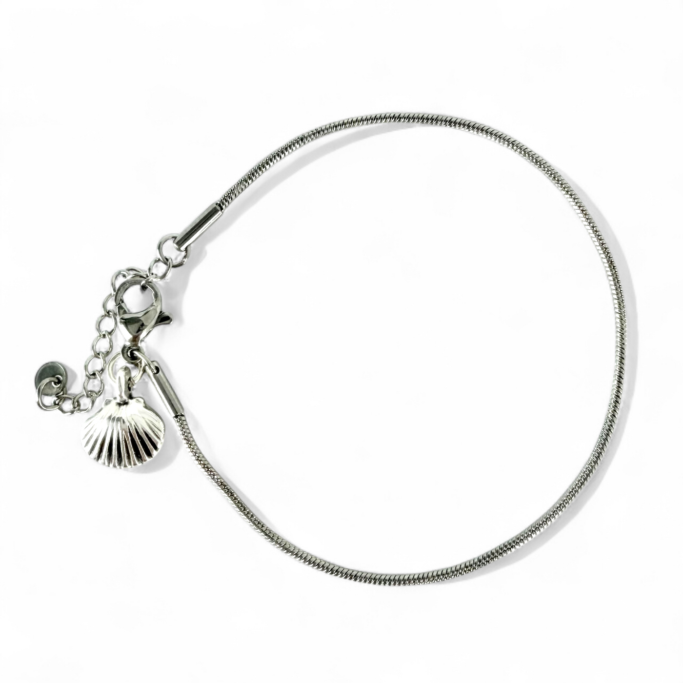 Atlantic Bay Shell Charm Bracelet - Silver