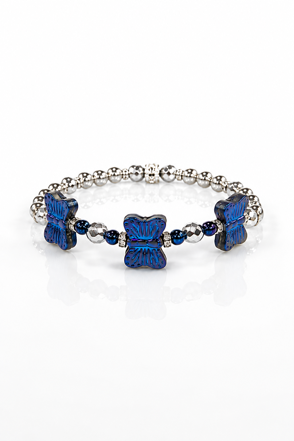 The Dolly Collection - Dream More Butterflies (Black/Cobalt Metallic)