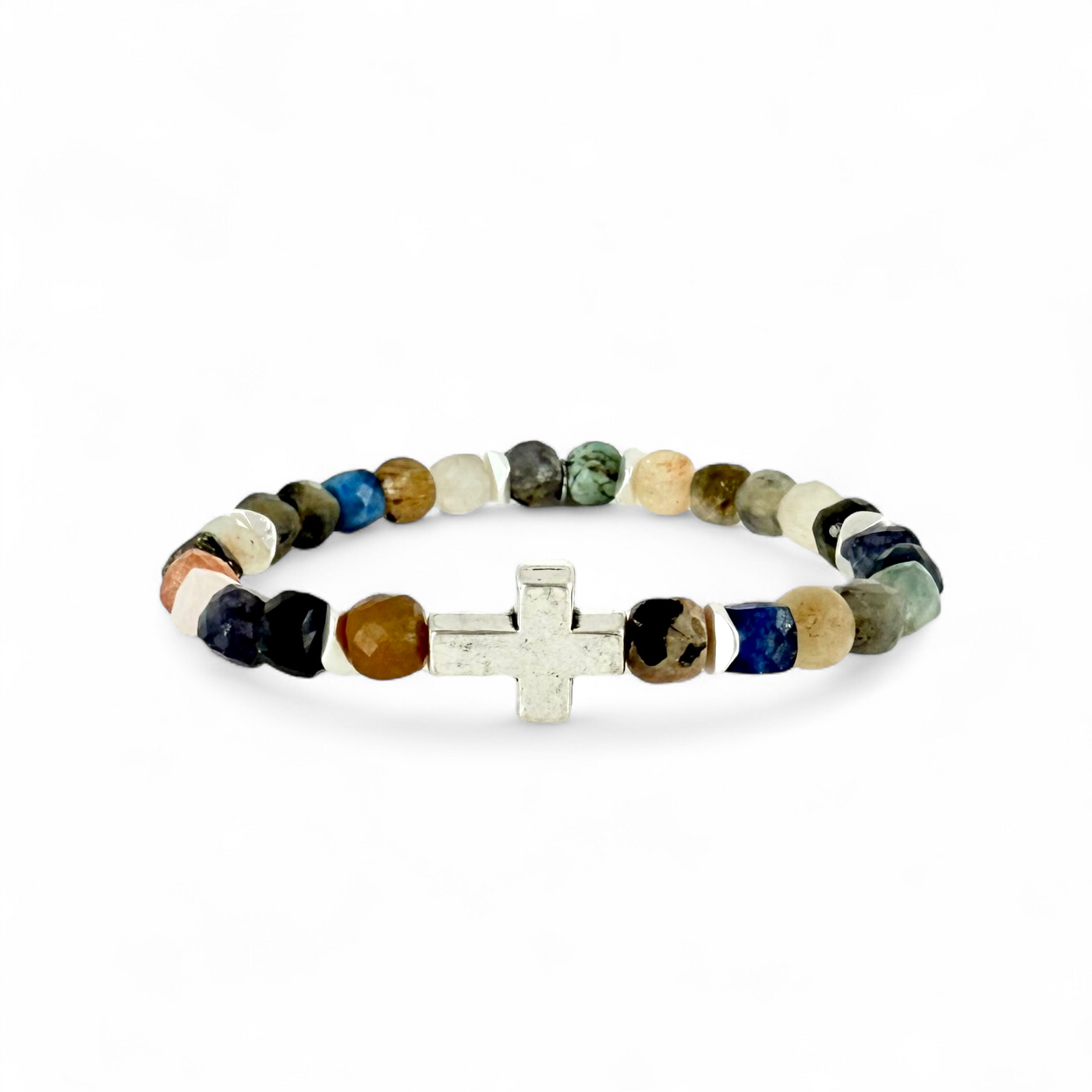 Cross Silver Multi-Natural Jeweled Tones - Silver