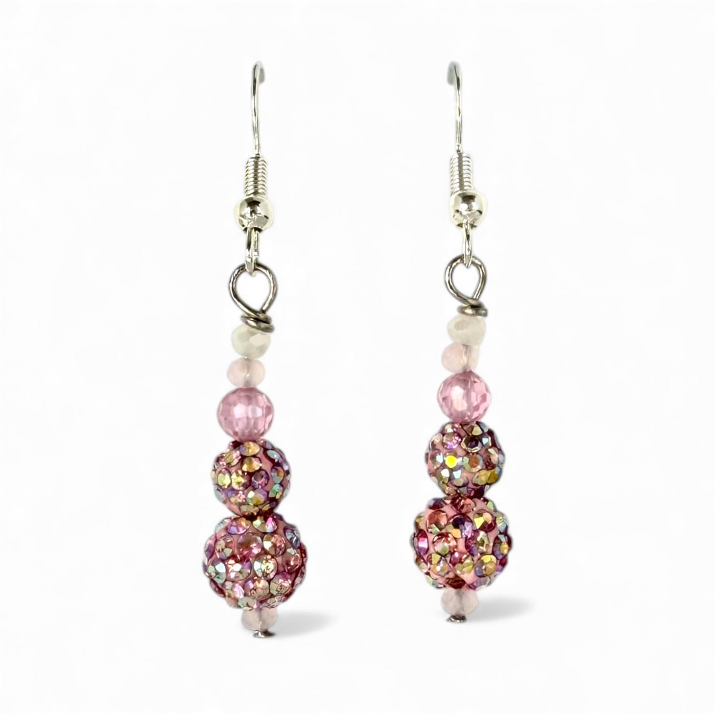 Shine & Shimmer Pink Earrings