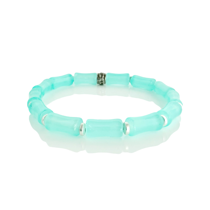 Millie - Light Turquoise with Silver