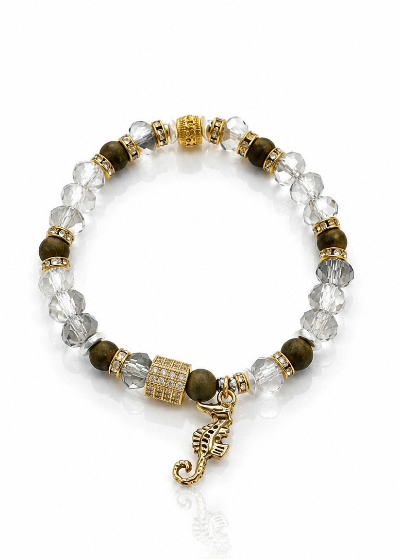 Sommerset Collection - Sunlit Waves - Seahorse Charm
