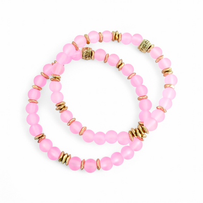 Beatrix - Pink Rose Petal with Gold