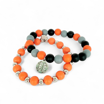 Catherine Orange/Gray/Black and Erin Orange - Silver