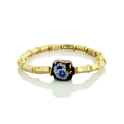 Petals - Black with Gold
