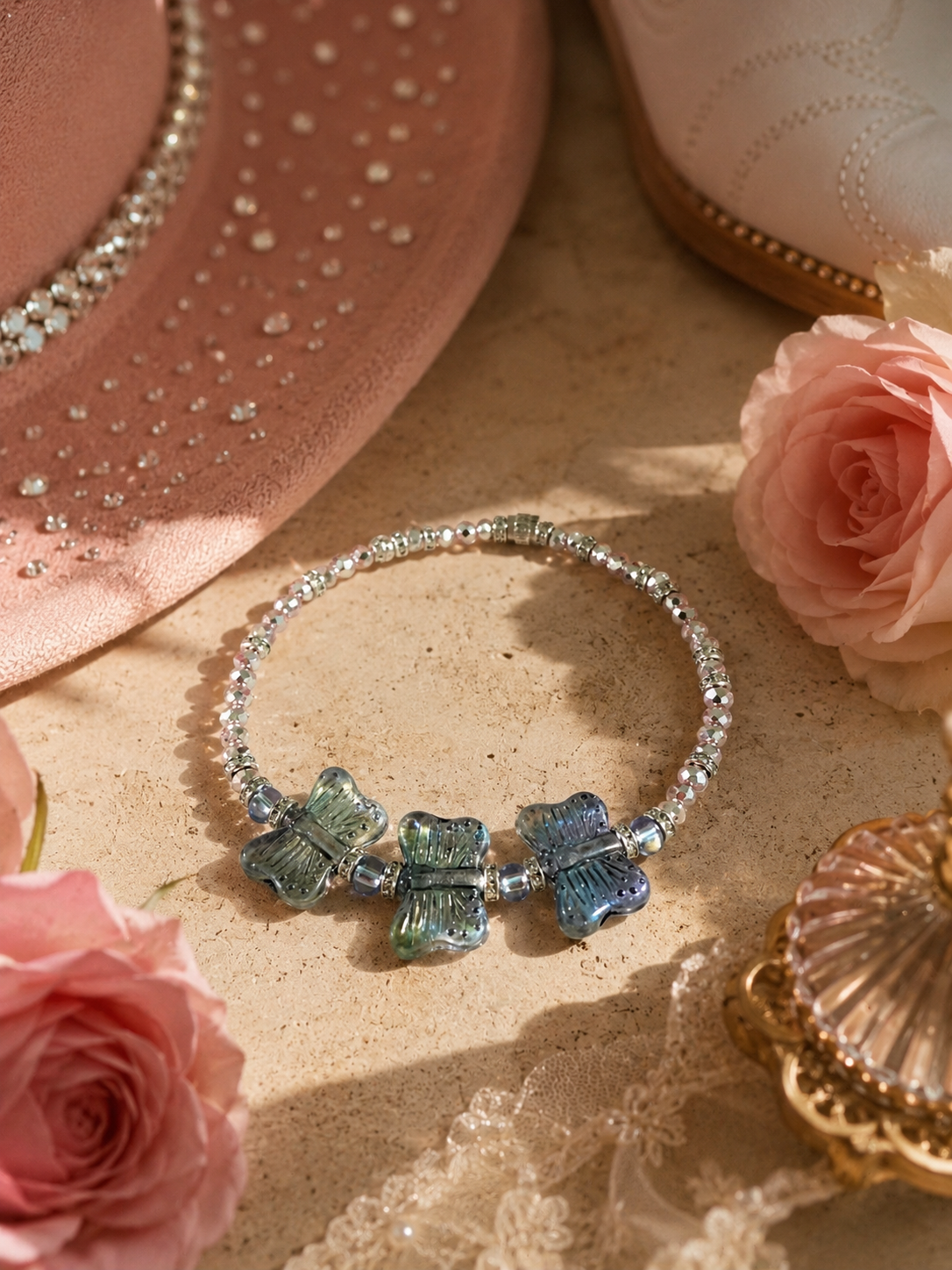 The Dolly Collection - Dream More Butterflies (Iridescent Periwinkle Metallic)