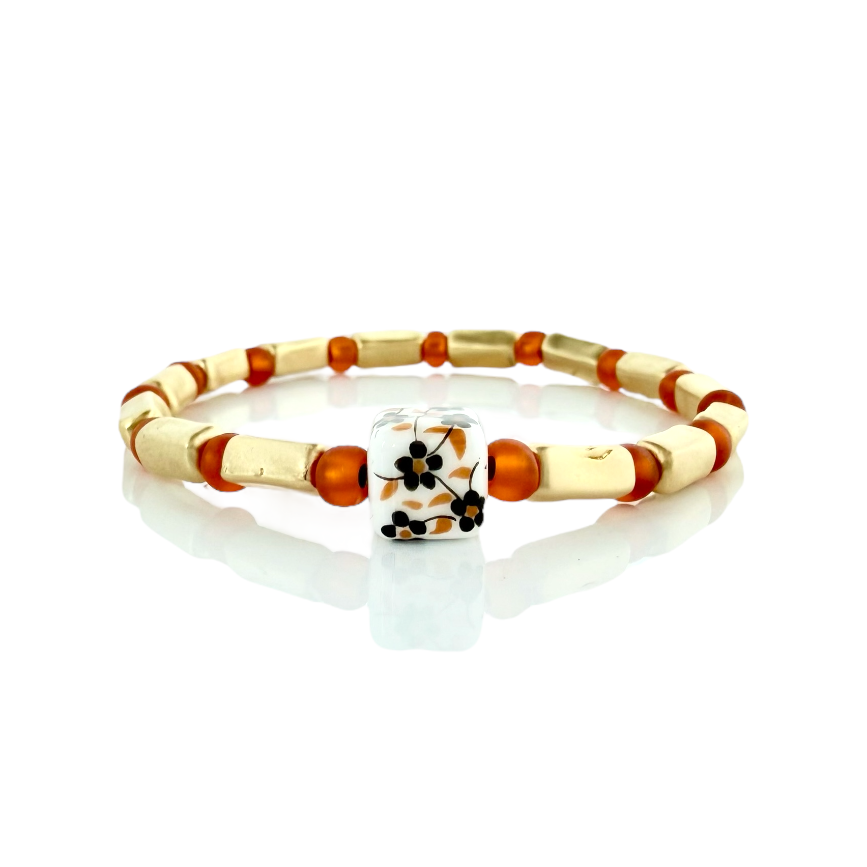 Bloom - Orange with Gold