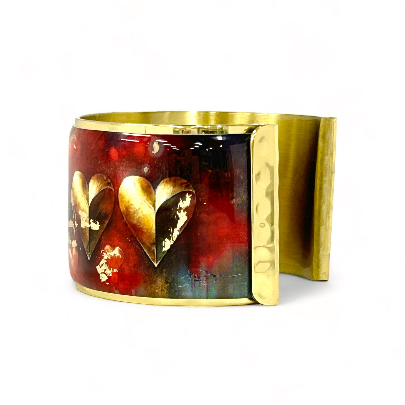 Heart of Gold 1.5 Cuff - Red