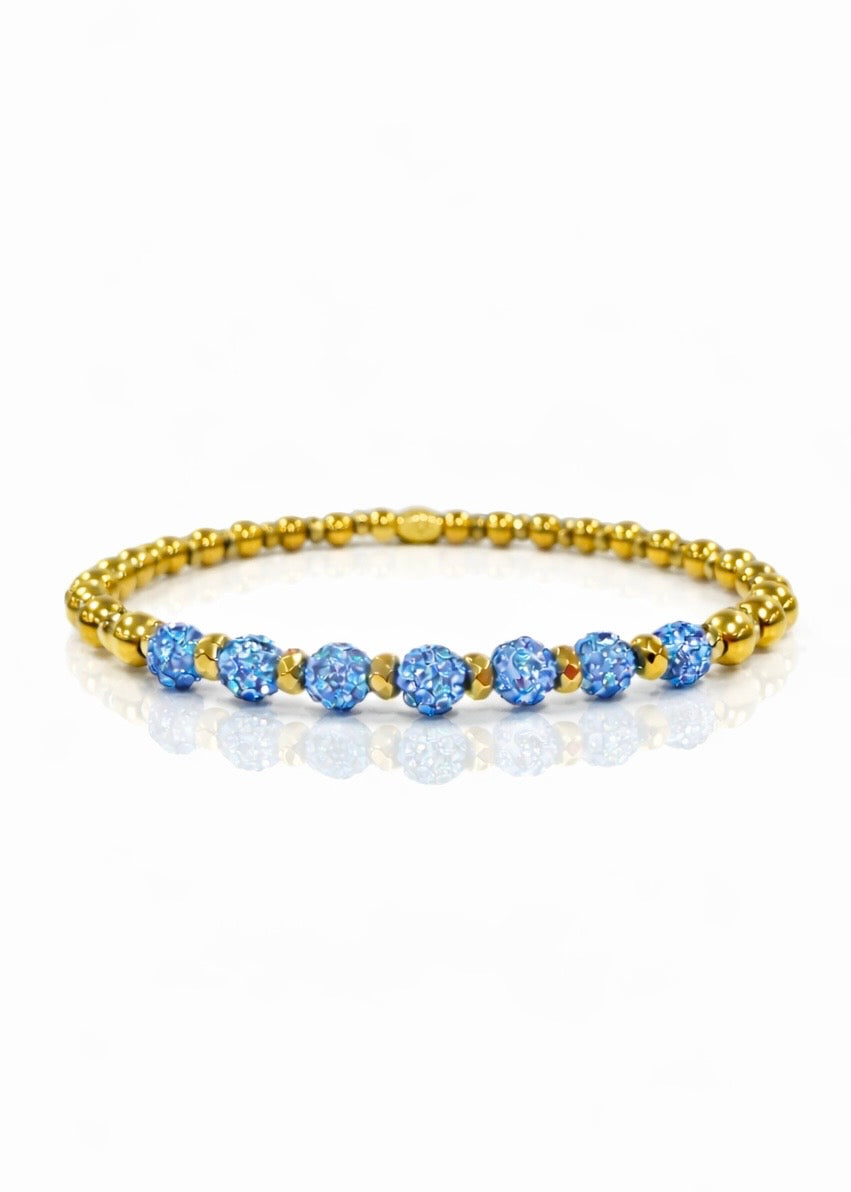 Ireland Mini Row Icon - Light Blue (Gold)