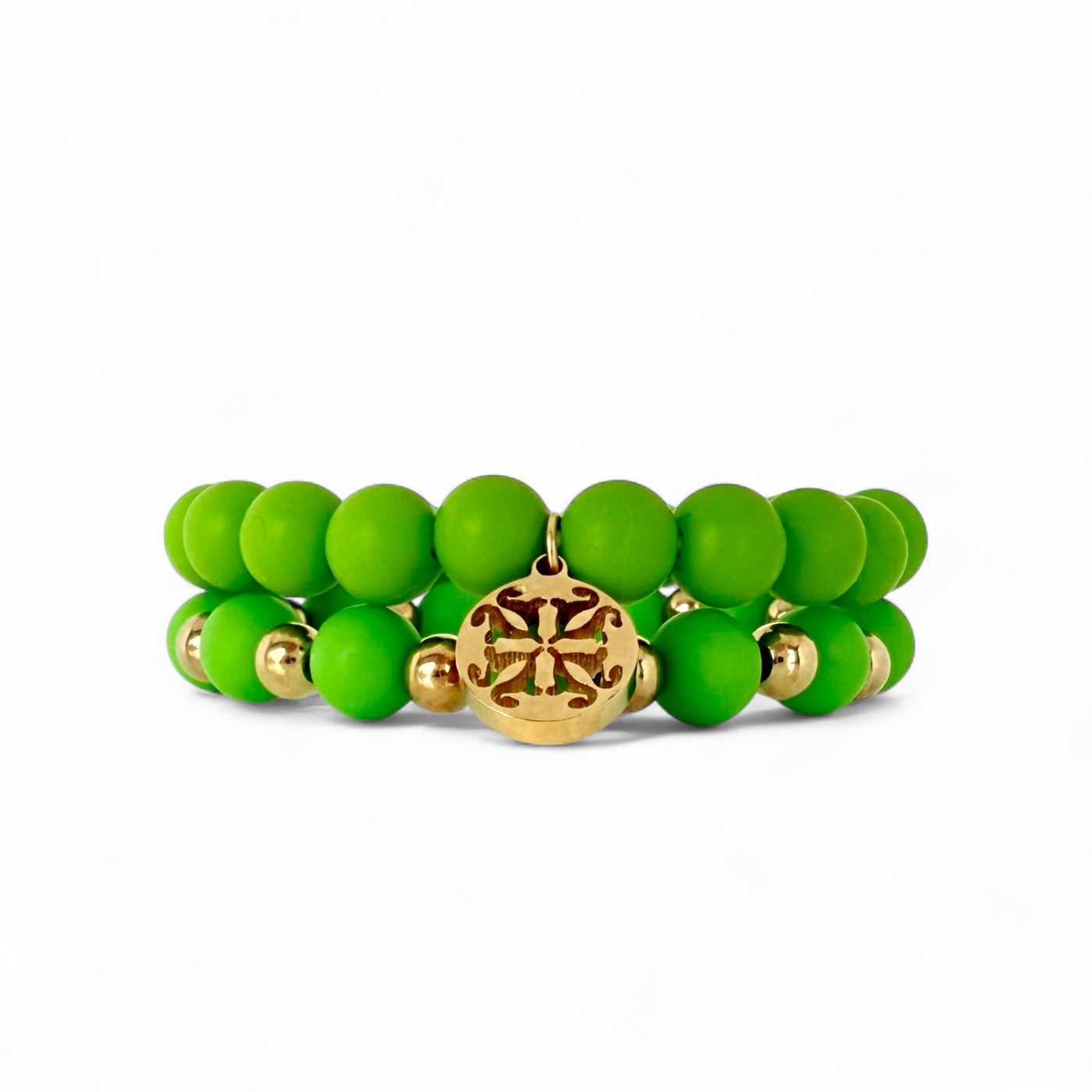 Erin and Catherine Duo - Lime Green - Gold