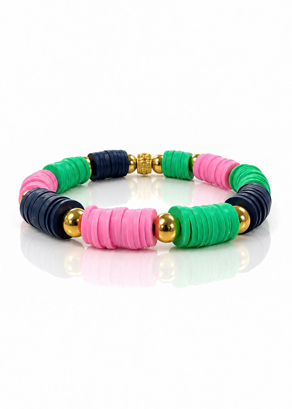 The Molly - Colorblock Pink/ Green/ Navy