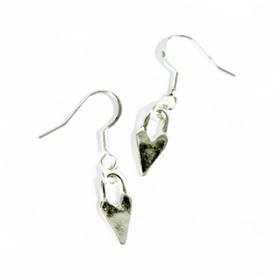 Lock of Love Earrings - Silver