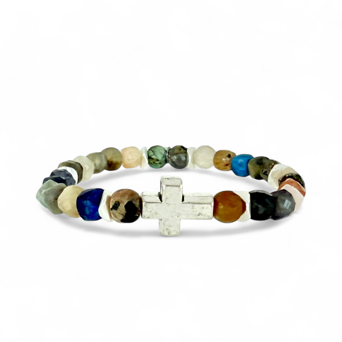 Cross Silver Multi-Natural Jeweled Tones - Silver