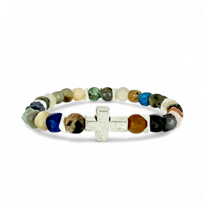 Cross Silver Multi-Natural Jeweled Tones - Silver