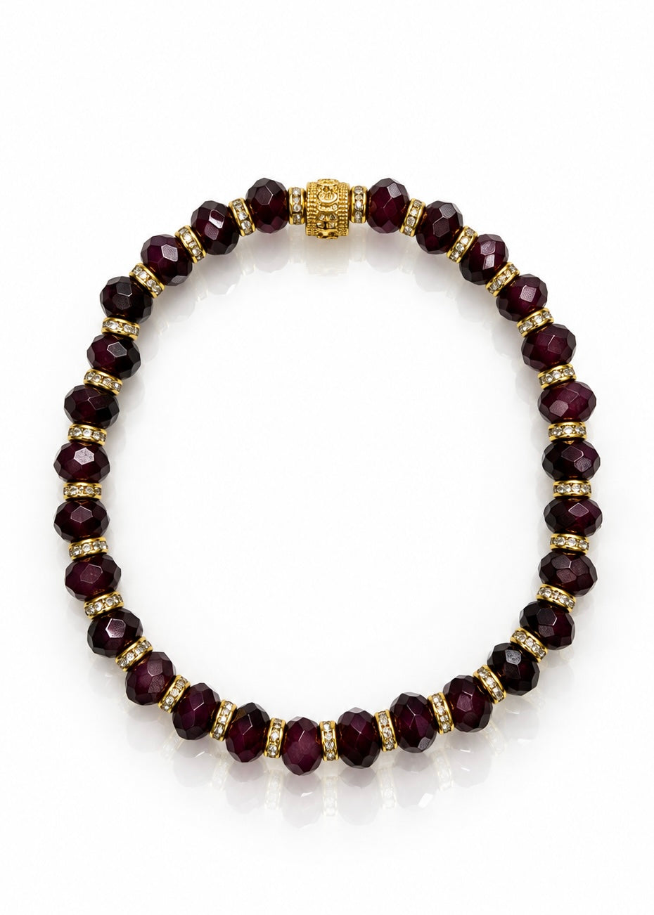 The Evan - Plum (Gold/ Silver)