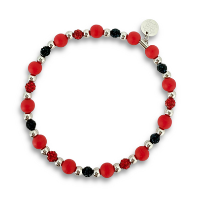 Kaleidoscope Mini Red, Navy and Red with Silver