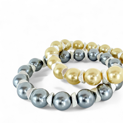 Boleyn Pearl - Light Blue - Silver
