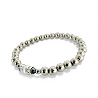 Pearl Bling - Silvery White - Silver
