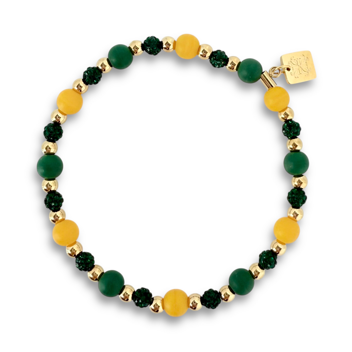 Kaleidoscope Mini Green, Green, Yellow with Gold