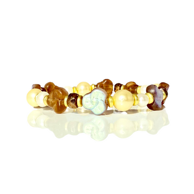 Pearls & Lustre Clover - Gold