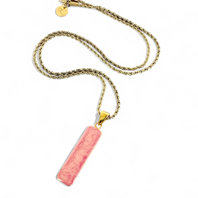 Vertical Necklace Gold - Papaya