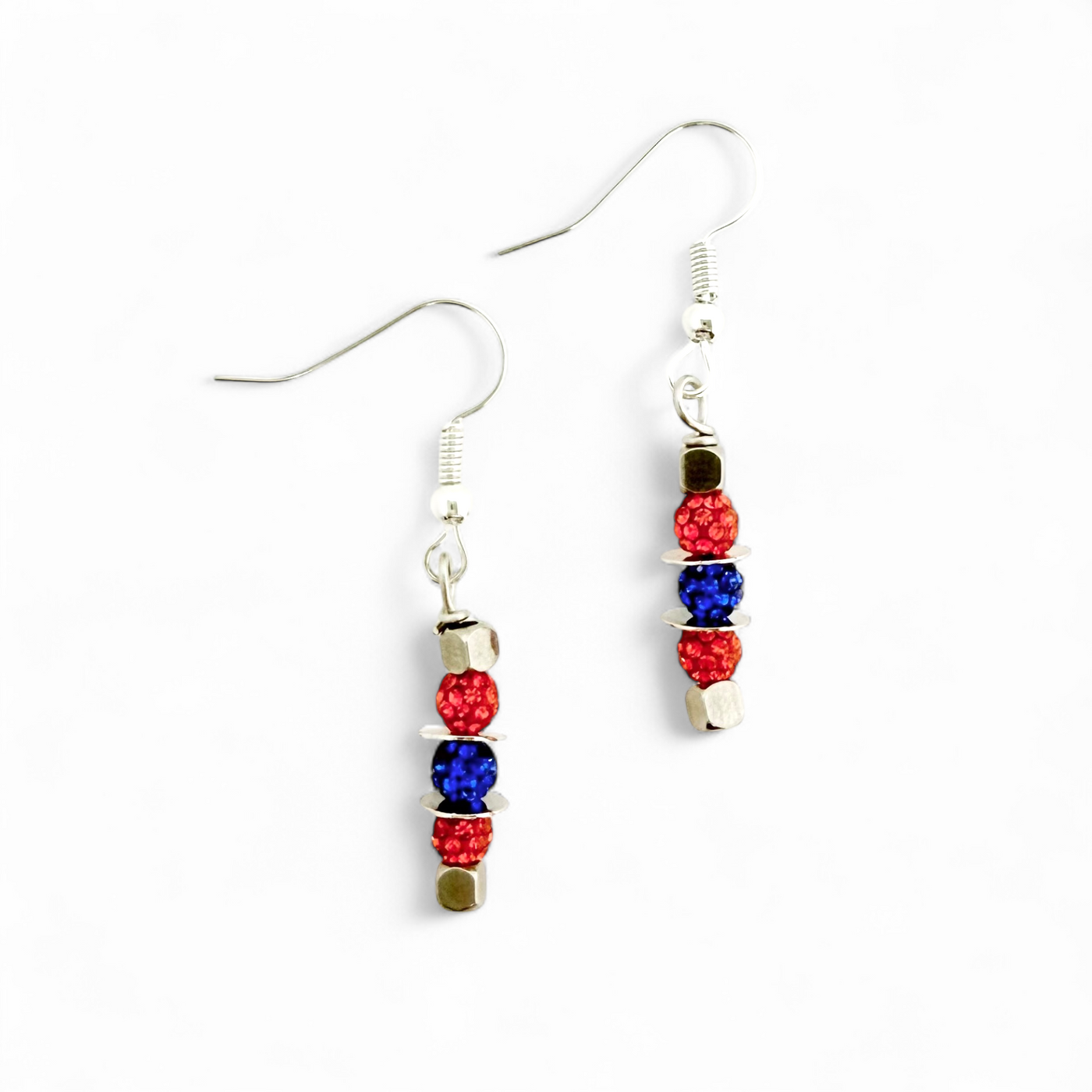 Bounce Pass-Orange and Cobalt - Earrings