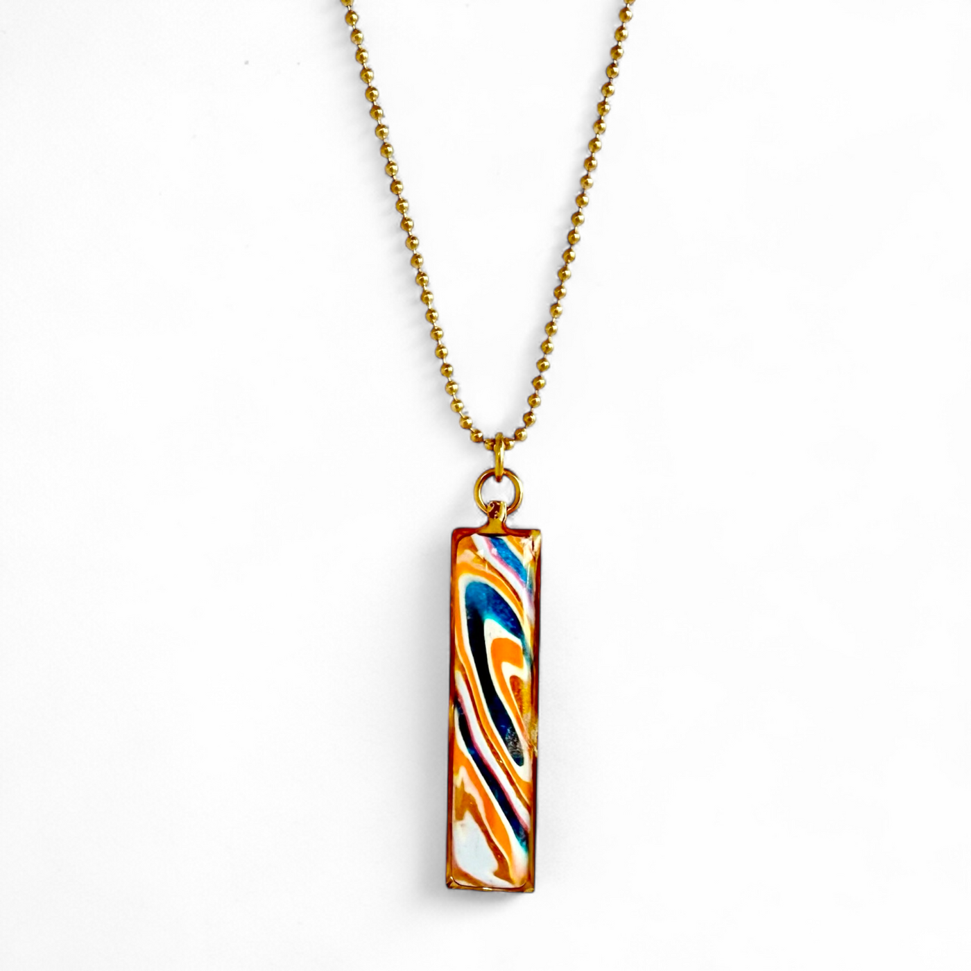 Vertical Necklace Gold - St. Tropez