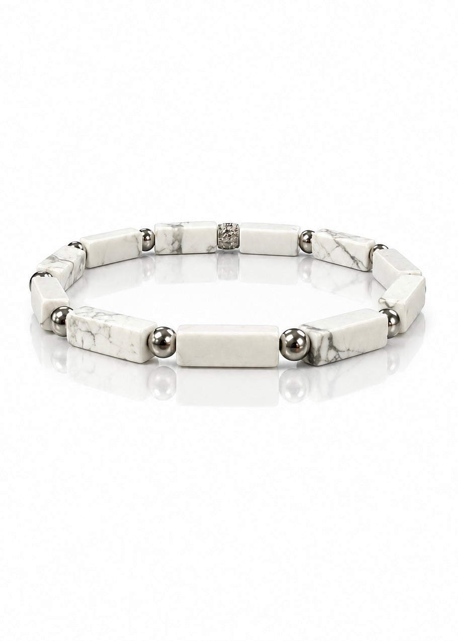 Natural Stone Bracelet – White Jade