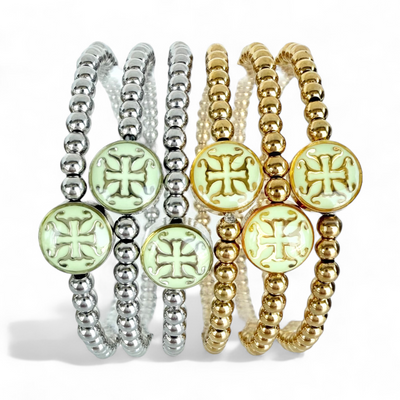 Hadlee Sea Foam 4mm - Gold