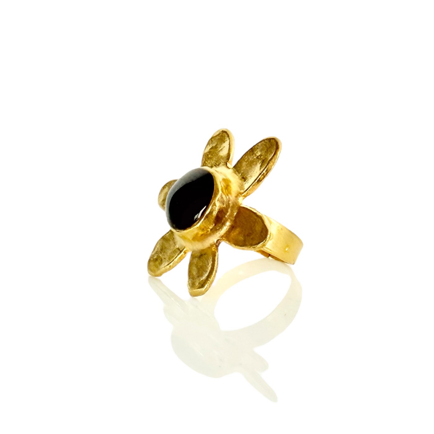 Florette Ring Black - Gold