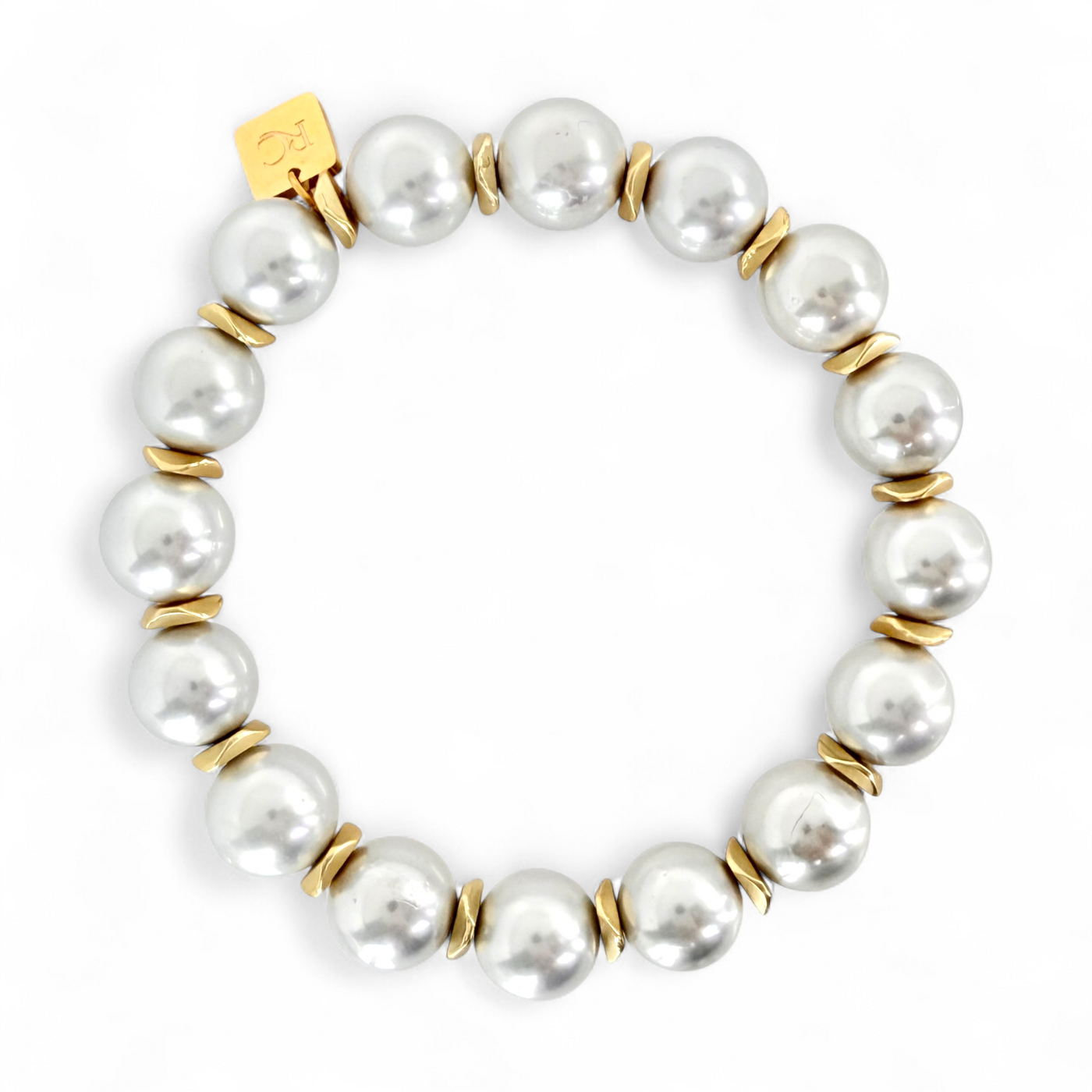 Boleyn Pearl - Silvery White - Gold