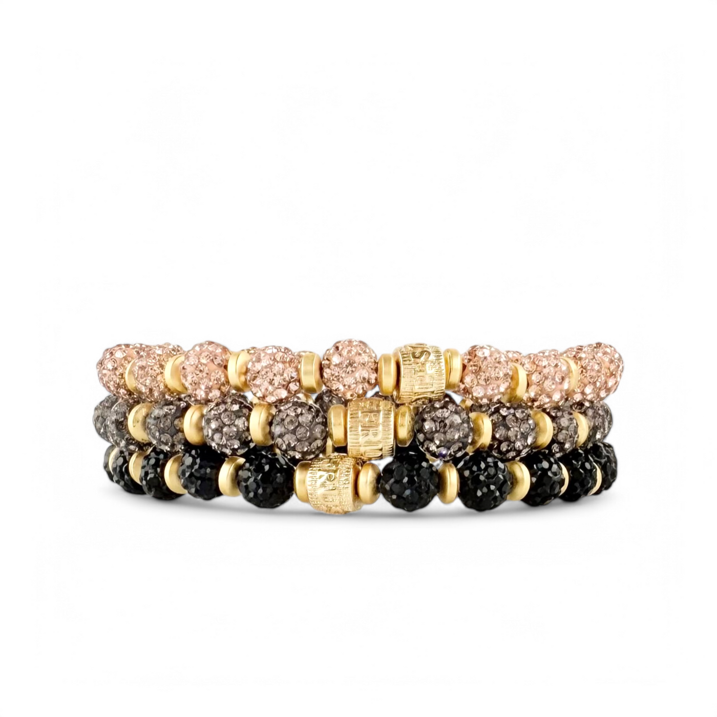 Emerson Lane Trio - Rose Gold + Hematite + Black with Gold