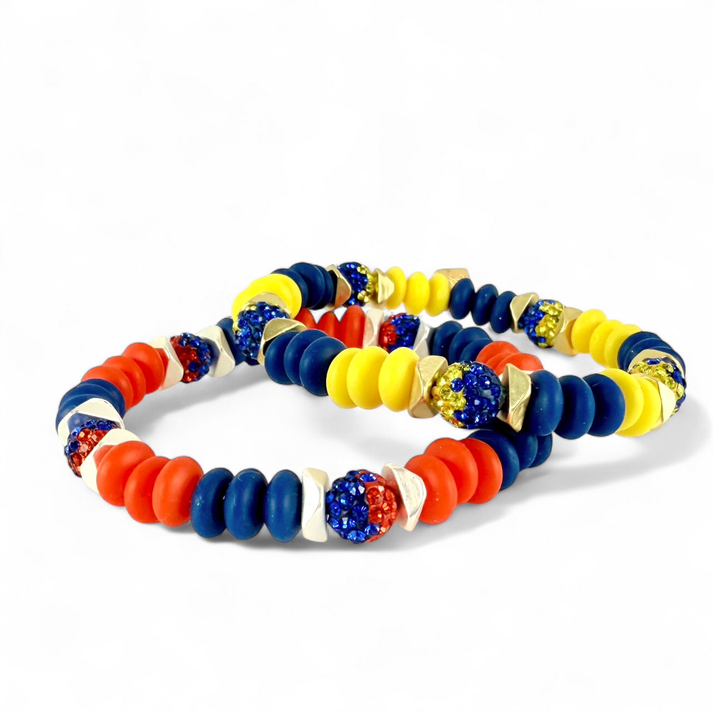 Varsity Deep Blue & Yellow - Gold