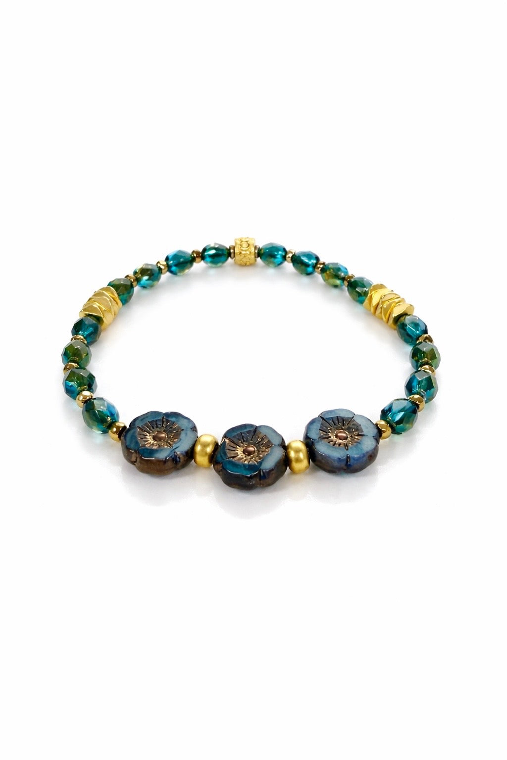 Pressed Flowers - Teal Lagoon