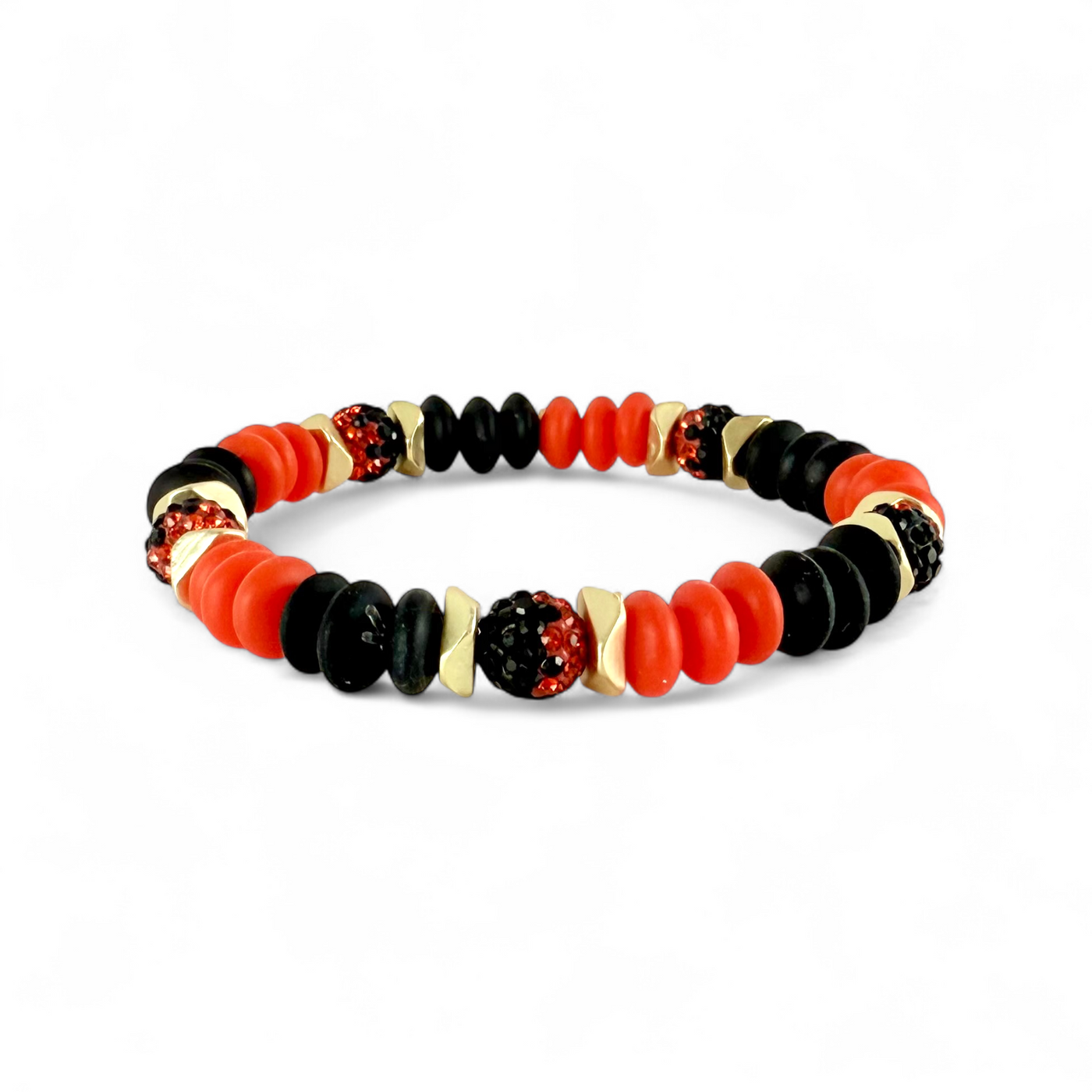 Varsity Orange & Black- Gold