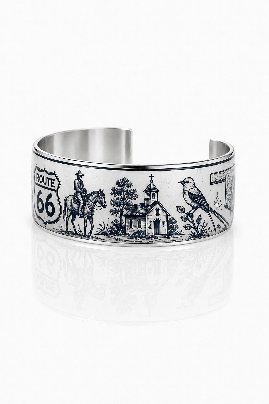 Art Deco  - Oklahoma Vintage (Silver)