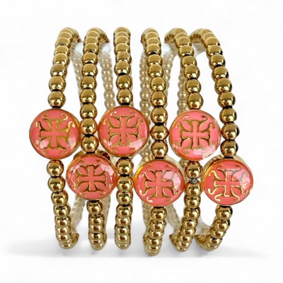 Hadlee Coral 4mm - Gold
